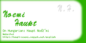 noemi haupt business card